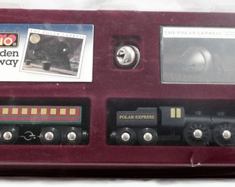 Polar Express BRIO WOOD TRAIN Original Box Vintage