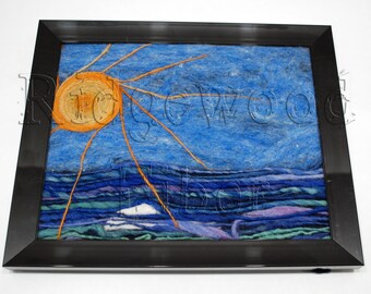Needle Felted Ocean Scene