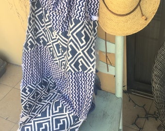 Anchors Away Rag Lap Quilt
