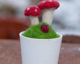 Lucky charms made of felt