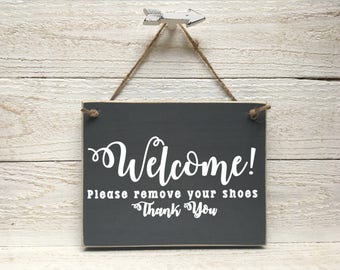 Welcome Please Remove Your Shoes Sign, Remove your shoes sign, Remove your shoes door sign, Please remove your shoes sign, remove shoes sign