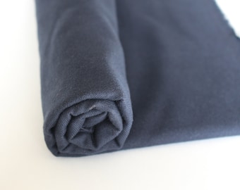 Brushed navy Cotton Tencel Twill, sold by the half yard