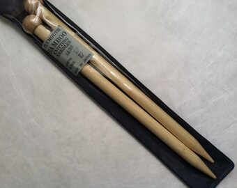 Plymouth Bamboo Knitting Needles Single Point Size US 17 (12.75mm) 10-inch