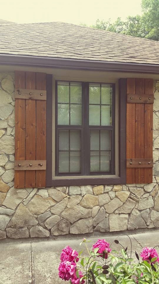 Stained cedar shutters, exterior shutters, Board and Batten shutters ... Stained cedar shutters, exterior shutters, Board and Batten shutters ...