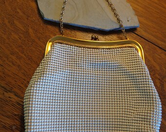 Vintage Whiting & Davis White Mesh Purse
