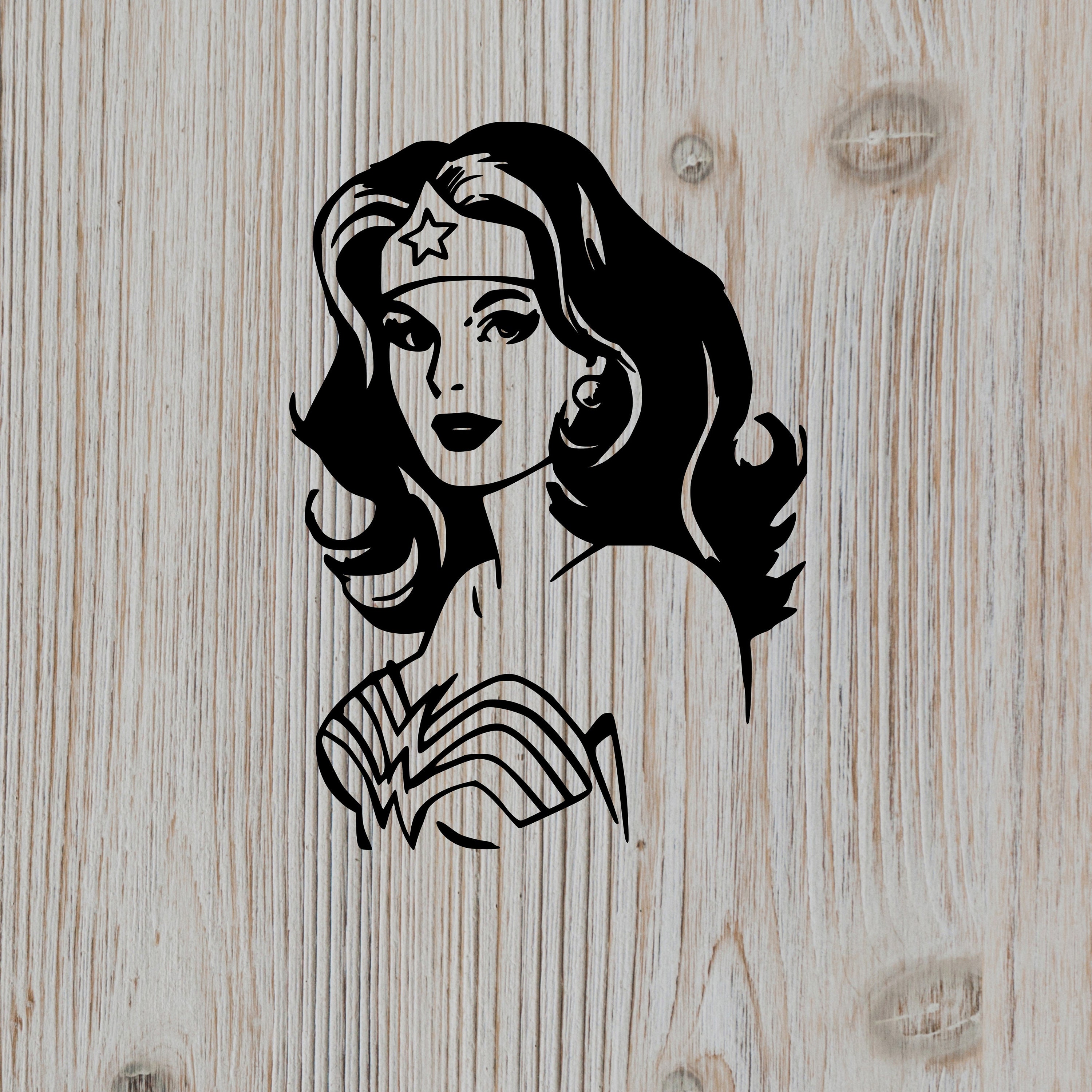 Download 70s Style Wonder Woman Silhouette cut fileWonder Woman svg