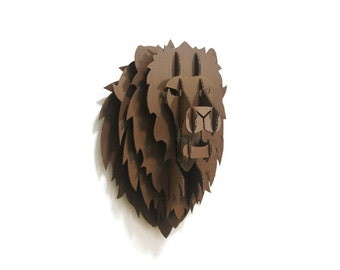 Game of Thrones inspired DIY House Lannister Lion Head Wall Mount pattern