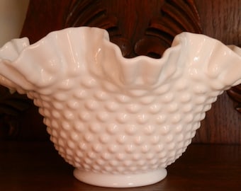 Fenton Hobnail Milk Glass 9" Bowl #3924