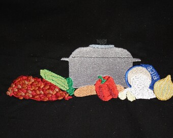 Red Beans embroidery design