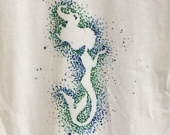 Turquoise Mermaid V-neck T-Shirt