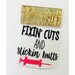 Fixin' cuts stickin butt nurses decals