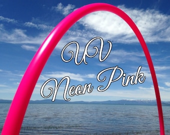 UV Neon Pink Colored 3/4" or 5/8" PolyPro Hula Hoop - You pick the size - by Colorado Hula Hoops