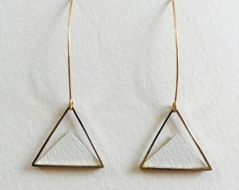 Triangular earrings / Geometric earrings