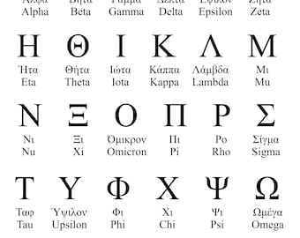 Greek font | Etsy