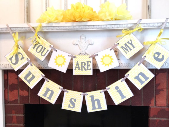 You Are My Sunshine Birthday Decoration Child S Room