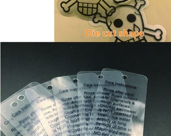 Custom plastic hang tags, pvc hang tags for clothing, clear plastic hang tags, clear hang tags