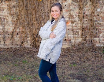 Monogrammed Sherpa Pullover - Sherpa Pullover - Monogrammed Pullover - Personalized Pullover - Monogrammed Fleece - Personalized Fleece