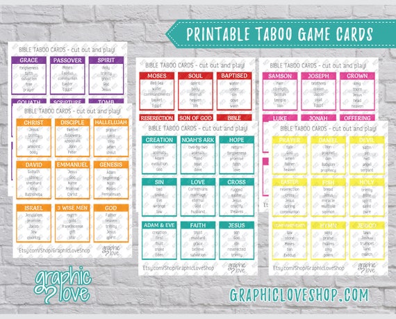 Monster image inside printable taboo cards Striking image in printable taboo cards
