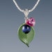 Miscarriage Gift Glass Blueberry MEDIUM pendant jewelry Easter gift keepsake memorial remembrance baby loss infant loss sympathy