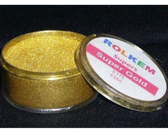 ROLKEM GOLD SUPER 10ml Edible Lustre Metallic Dust Icing Color Gold Highliter Luster Dust Super Gold Edible Food Color Edible Gold Dust
