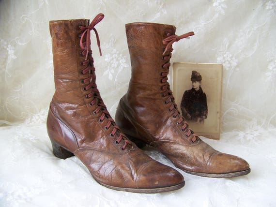 ladies brown leather boots