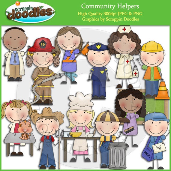 Community Helpers Clip Art Download