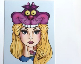Hunter Alice - Alice in Wonderland - Postcard