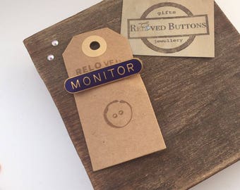 Monitor - staff pin - leadership gifts - staff appretiation - enamel pin - harry potter pin - prefect badge - prefect pin - lapel pin - pins