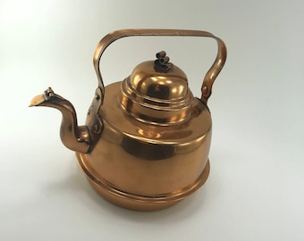 Kungsör Copper Kettle Vintage Swedish Design Scrolled Finial 1.5l