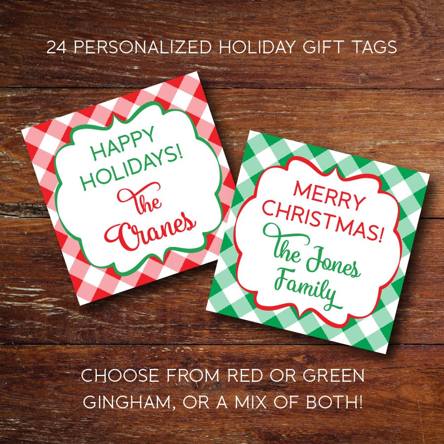 Enclosure Cards Gift Tags Personalized Set of 24