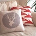 Stag Deer Cross Stitch Pattern PDF Pillow Cover