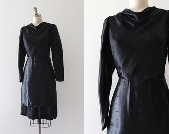 vintage 1930s dress // 30s black dress