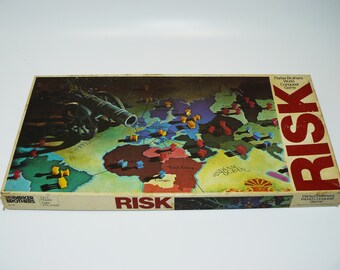Vintage 1980 RISK Army Strategy Board Game of World Conquest Parker Brothers