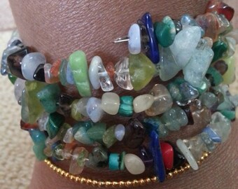 Handmade OOAK #13 beaded bracelet