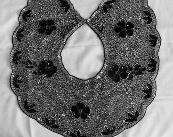 STUNNING " Mary McFadden" Beaded Collar 1980's Holiday Must