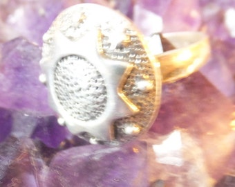 Sterling silver Sun Ring ...... size 8.5 only