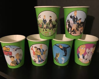 10 Wild Kratts Birthday Party Paper Cups | 12 ounces | Version 2