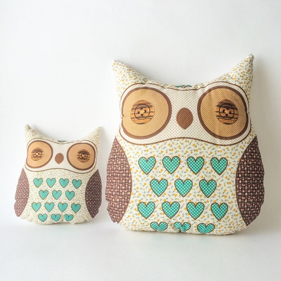 Owl pillow stuffed owl baby room decor woodland animals
