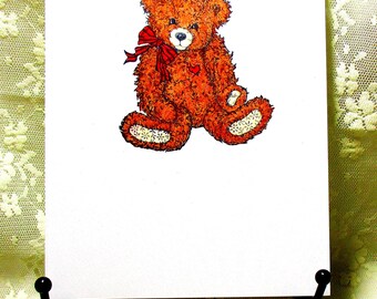 teddy bear greeting card design