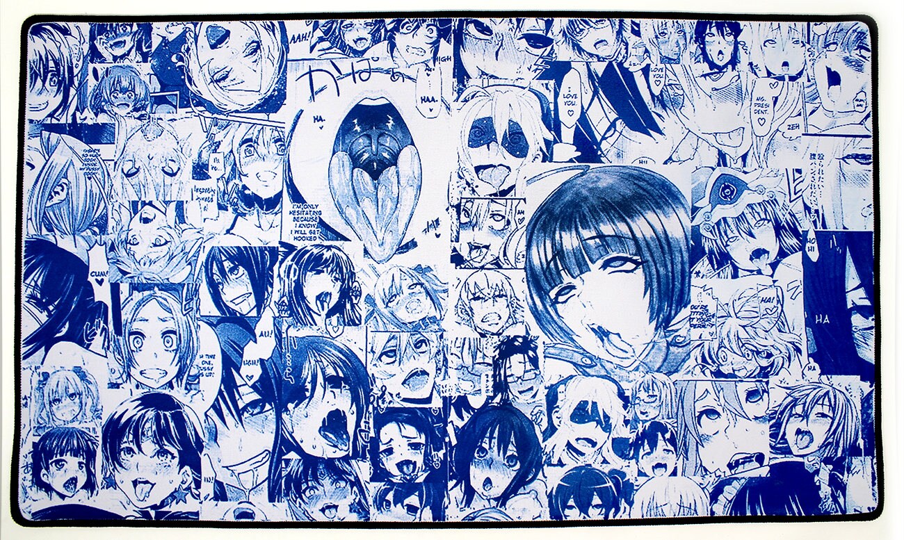 Mousepad Playmat Ahegao Paradise Hand Inked Magic the Mousepad Playmat Ahegao Paradise Hand Inked Magic the