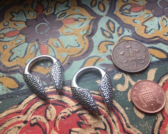 Ear Weights (PAIR) - White Brass