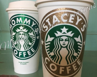 Glitter Reusable & Personalized Starbucks Cup - Go Green with style