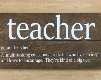 Teacher definition | Etsy