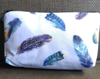 New Cosmetic Bag Purse Pencil Case Toiletry Bag Storage freather Purse 3d Print Makeup Bag, essential oils purse, zipper pouch, clutch