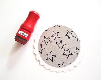Mini Star Rubber Stamp