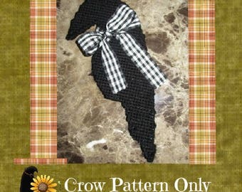 Country Crow Plastic Canvas Pattern