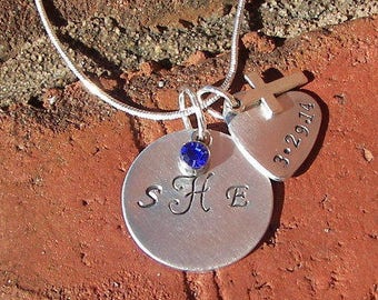 hand stamped jewelry, 925 Sterling silver , mother necklace, mothers jewelry, mommy necklace, mommy jewelry, mother jewelry, personalized