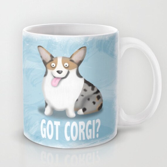 blue merle pembroke welsh corgi coffee mug corgi pet lover