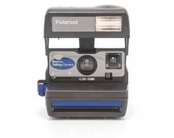 Polaroid OneStep Talking Camera - film Tested - Working vintage 80s Polaroid 600 film Camera