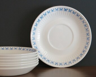 Figgjo Flint Norway Lotte Saucers - Vintage - Turi Gramstad Oliver Danish Modern - Figgjo Lotte - Norway - Turi-Design - 2 Smaller Available
